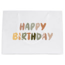 Search for happy birthday gift bags Typography