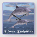 Recherche de murale de dauphin horloges Nature