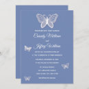 Search for cornflower blue wedding invitations Blue and white