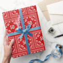 Search for bandana wrapping paper Red