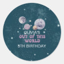 Search for space birthday stickers Stars
