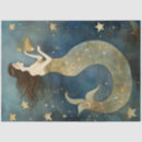 Search for mermaid decoupage paper Blue