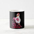 Search for funny cancer mugs Breast cancer survivor