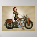 Search for retro motorcycle posters Pinup
