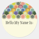 Search for name badge stickers Colourful