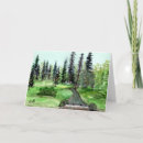 Recherche de cascade vœux cartes Aquarelle