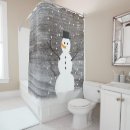 Search for snowman shower curtains Rustic