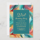 Search for teal abstract invitations Orange