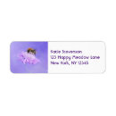 Search for lavender flower return address labels Lilac