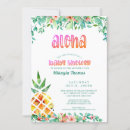 Search for tropical floral baby shower invitations Typography