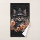 Search for black cat bath towels Halloween