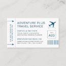 Search for destinations business cards Travel agent