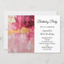 Search for gold brush stroke invitations Modern