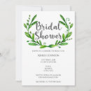 Search for outdoor bridal shower invitations Greenery