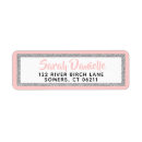 Search for pink and silver return address labels Trendy