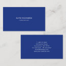 Search for royal blue business cards Minimal