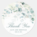 Search for rustic blue wedding stickers Eucalyptus