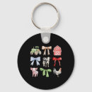 Search for cow and chicken keychains Cute