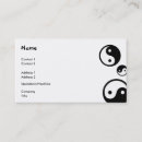 Recherche de philosophe cartes visite Yin yang