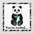Recherche de panda invitations Animaux