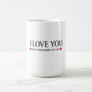 Search for love you more than mugs Romance