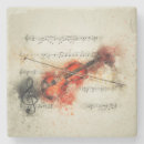Recherche de violon dessous de verres Aquarelle