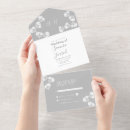 Recherche de blanc gris invitations Floral