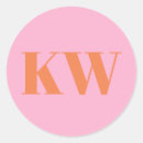 Search for retro monogram stickers Modern