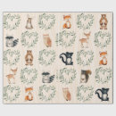 Search for baby animal wrapping paper Forest
