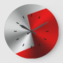 Search for modern design clocks Red