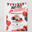 Search for 2 fast 2 curious birthday invitations Race on over