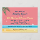 Search for beach shower wedding invitations Destination