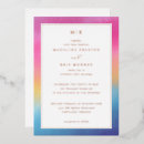 Search for gradient wedding invitations Elegant