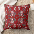 Search for red black gray pillows Floral
