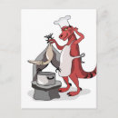 Search for cooking chef postcards Animal