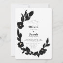 Search for floral wreath wedding invitations Modern