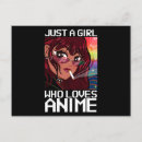 Recherche de manga cartes postales Fille