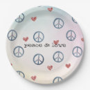 Search for peace sign paper plates Yellow