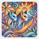 Search for vibrant abstract stickers Geometric