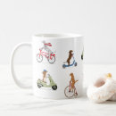 Search for dog on bike mugs Cute