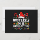 Search for elf invitations Santa
