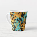 Search for black and aqua mugs Abstract