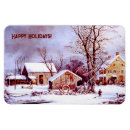 Search for vintage winter village christmas cards Snow scene