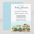 Search for green tractor baby shower invitations Country