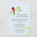 Search for red bird wedding invitations Nature