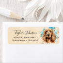 Search for cocker return address labels Dog