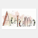 Search for fall leaves rectangle stickers Orange