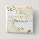 Recherche de doré badges Bridesmaid