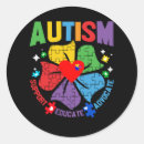 Search for autism educate stickers Support