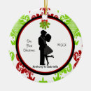 Search for kissing ornaments Xmas